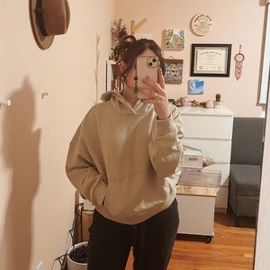 Oak and Fort light green hoodie